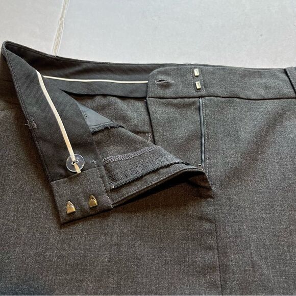Body by Victoria The Christie Fit Skirt Gray Size 6 Pencil Front zip & Button - Picture 6 of 7